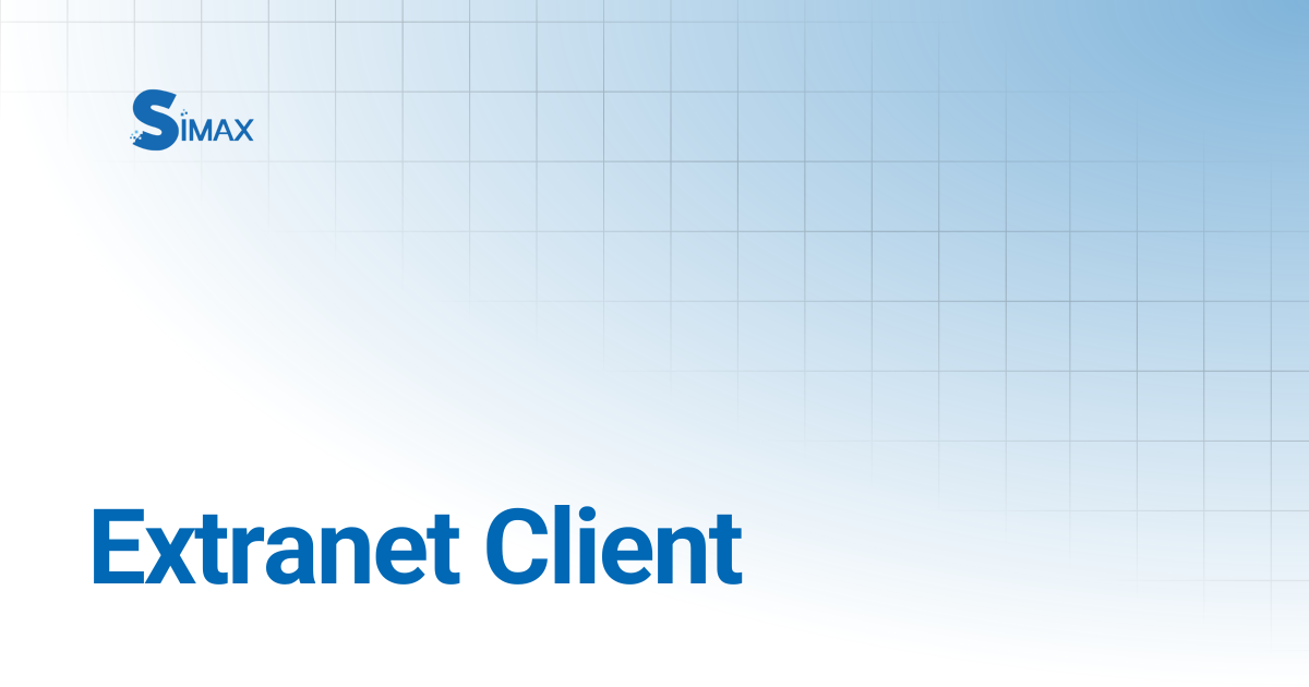 Extranet Client | Documentation Simax